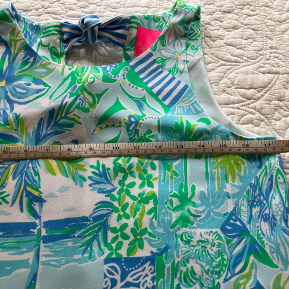 Lilly Pulitzer Jackie Print Shift Dress in Whisper Blue Beach XS - Picture 6 of 6